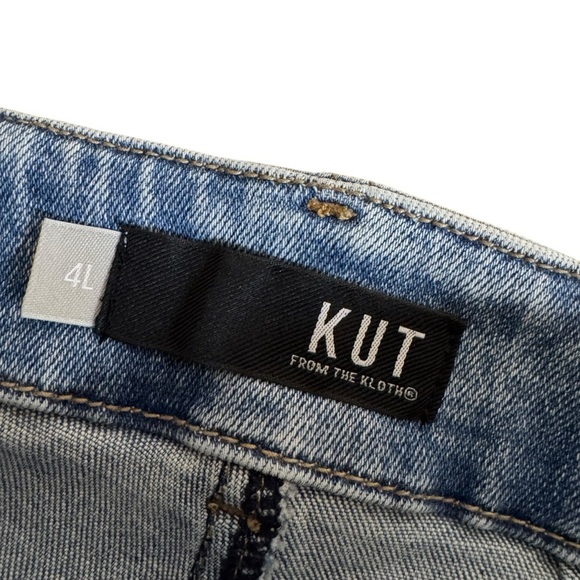 Kut from the Kloth Reese Straight leg zipper hem cropped jeans 4 L - Picture 9 of 15